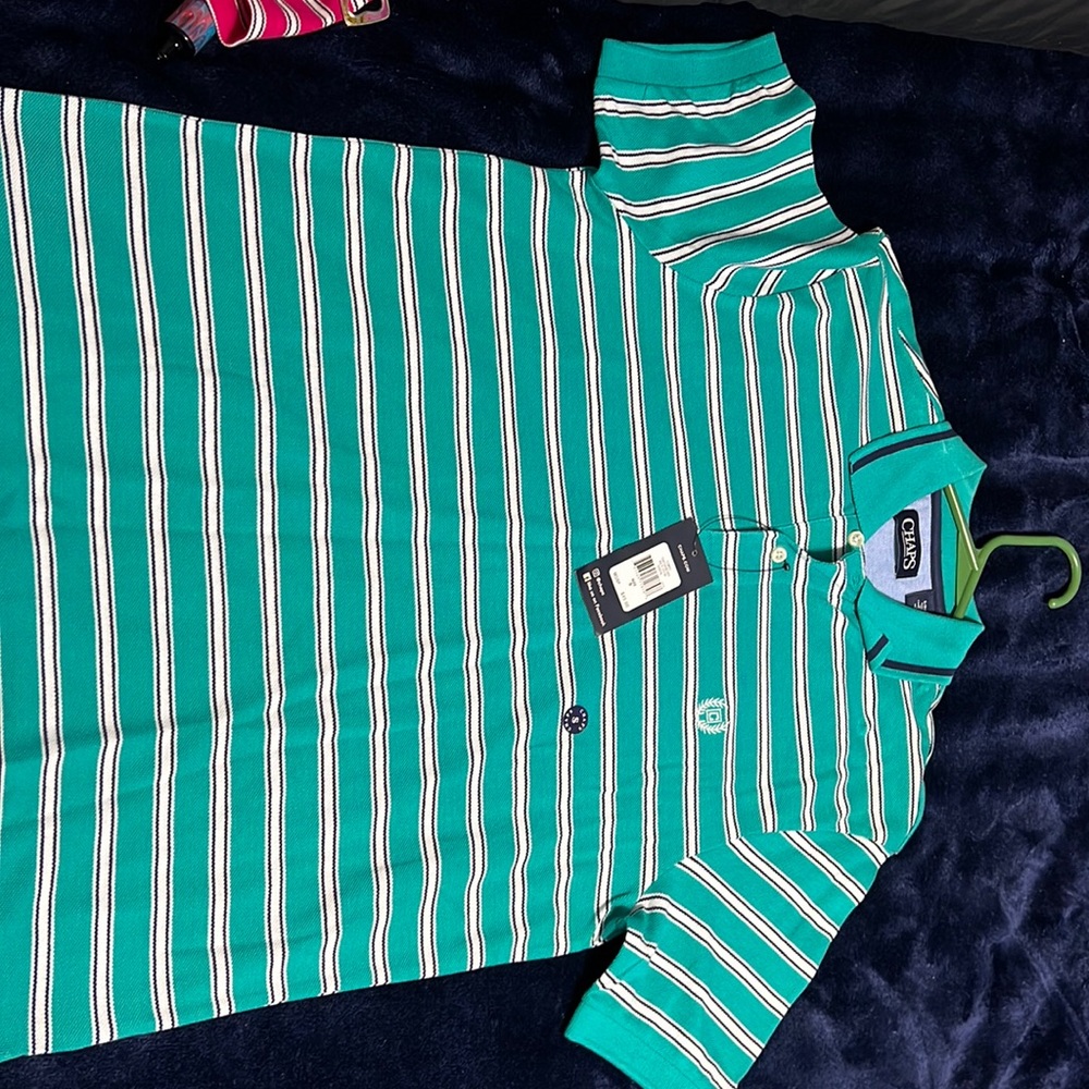 Mens chaps polo dress shirt